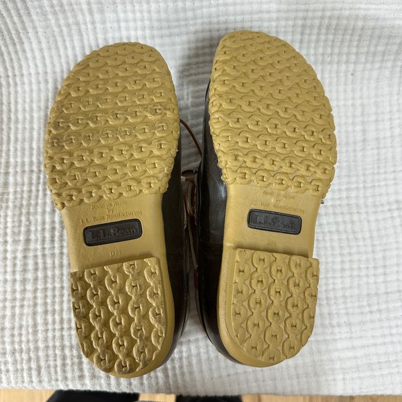 VTG LL Bean Bean Boots Brown Duck Shoes Women's Size 8M Made In USA RUN LARGE - Picture 9 of 10